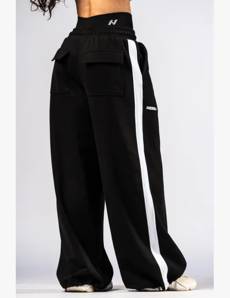 NEBBIA Oversized pantaloni da jogging POWER neri