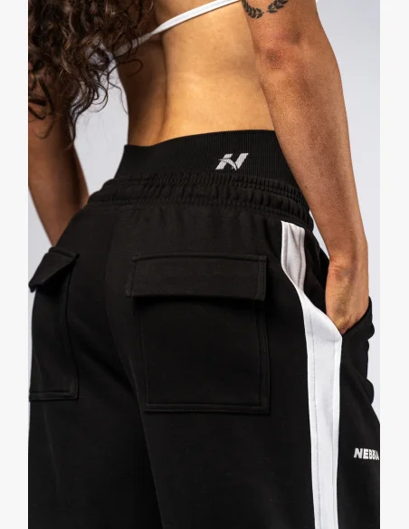 NEBBIA Oversized pantaloni da jogging POWER neri