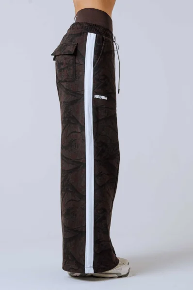 NEBBIA Oversized pantaloni da tuta POWER Camo scuri 2