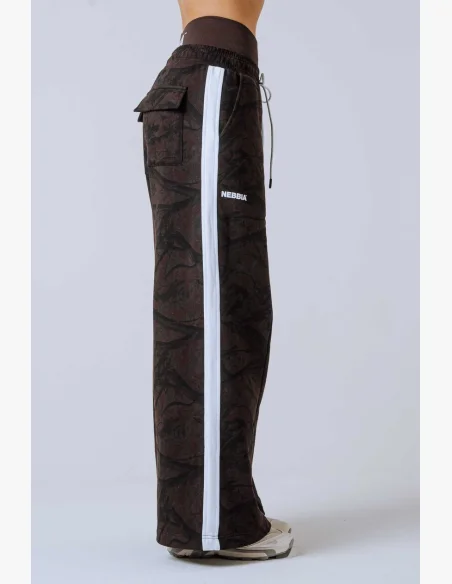 NEBBIA Oversized pantaloni da tuta POWER Camo scuri