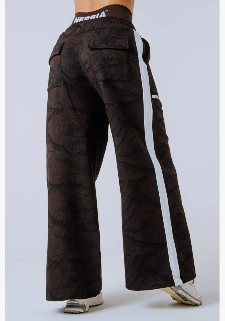 NEBBIA Oversized pantaloni da tuta POWER Camo scuri