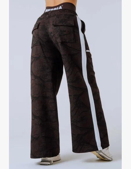 NEBBIA Oversized pantaloni da tuta POWER Camo scuri