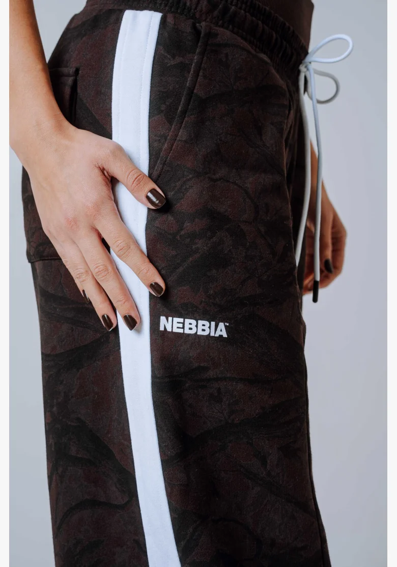 NEBBIA Oversized pantaloni da tuta POWER Camo scuri