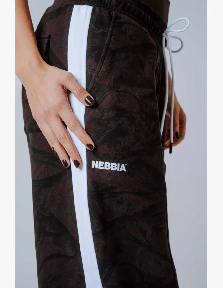 NEBBIA Oversized pantaloni da tuta POWER Camo scuri