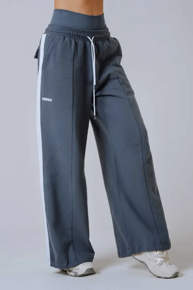 NEBBIA Oversized pantaloni da tuta POWER grigi