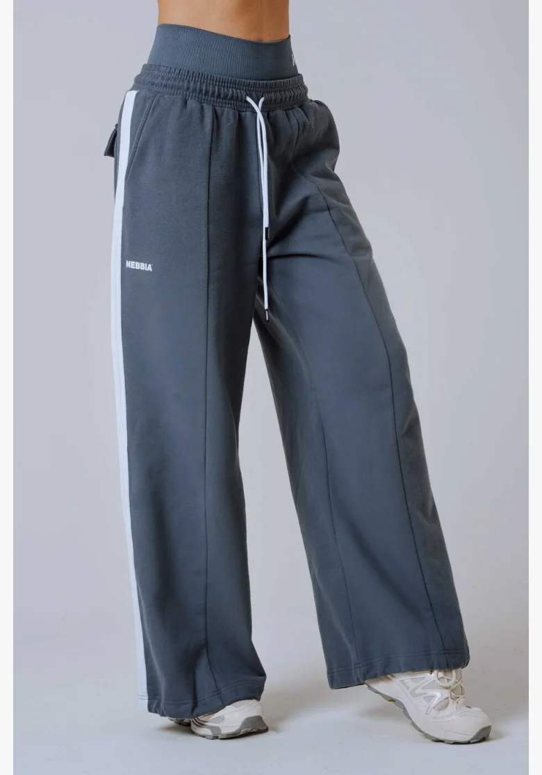 NEBBIA Oversized pantaloni da tuta POWER grigi