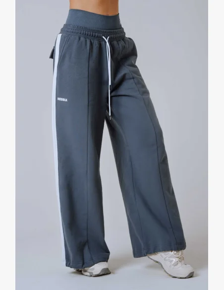 NEBBIA Oversized pantaloni da tuta POWER grigi