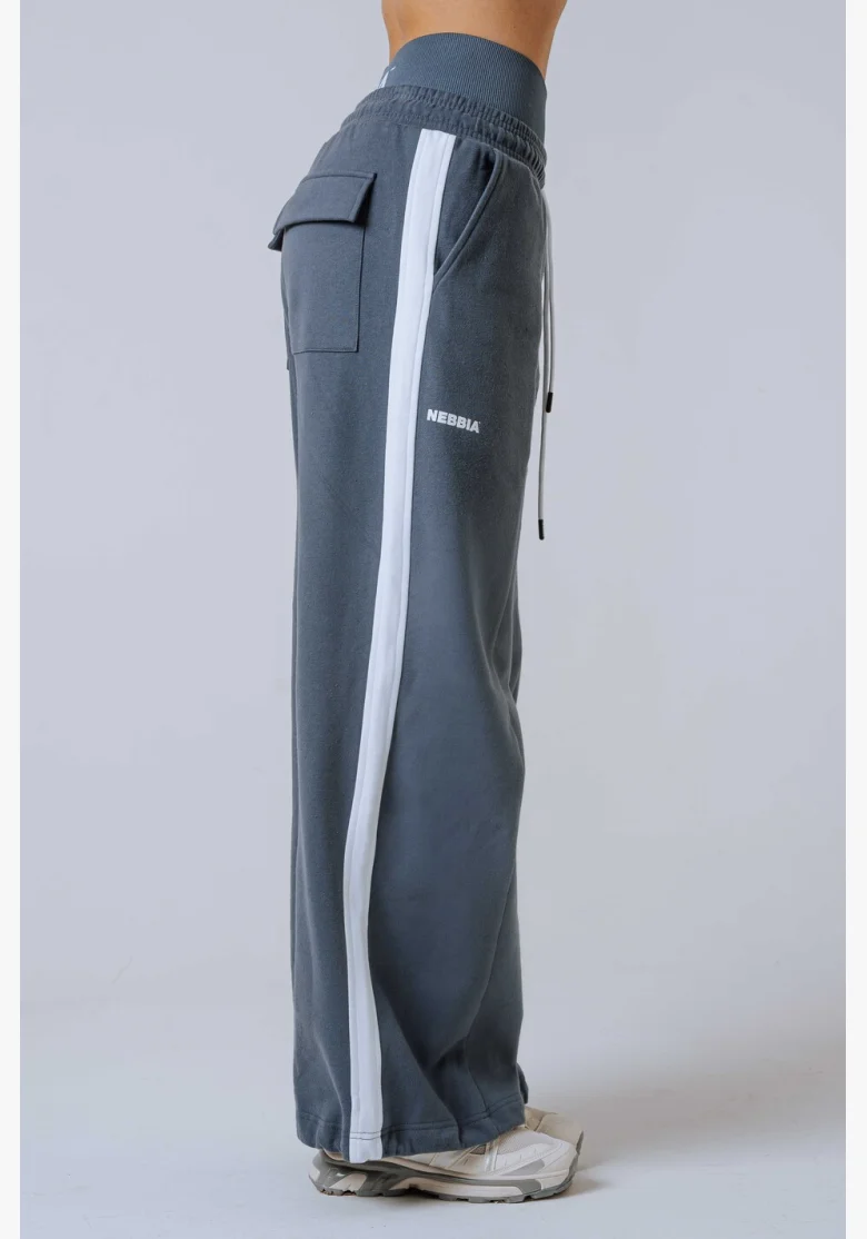 NEBBIA Oversized pantaloni da tuta POWER grigi