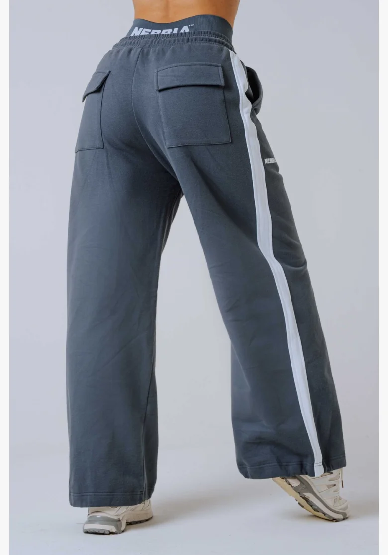 NEBBIA Oversized pantaloni da tuta POWER grigi
