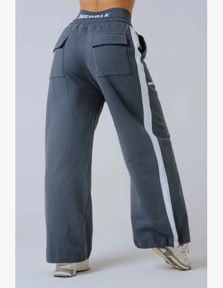 NEBBIA Oversized pantaloni da tuta POWER grigi