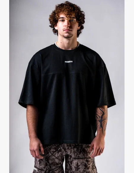 NEBBIA Maglietta Oversized POWER nera
