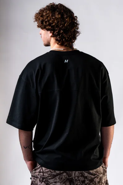 NEBBIA Maglietta Oversized POWER nera 2