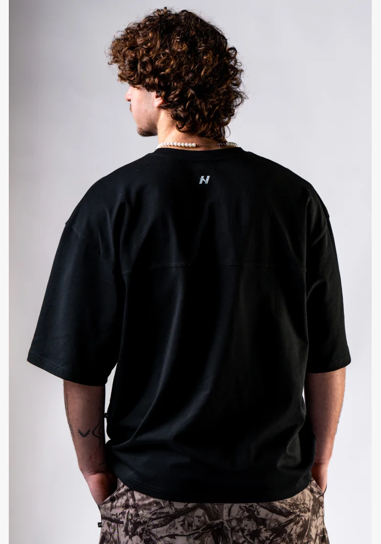 NEBBIA Maglietta Oversized POWER nera