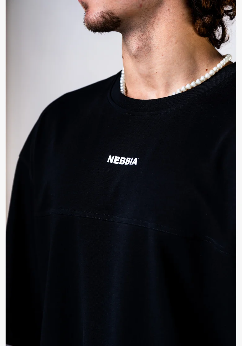 NEBBIA Maglietta Oversized POWER nera