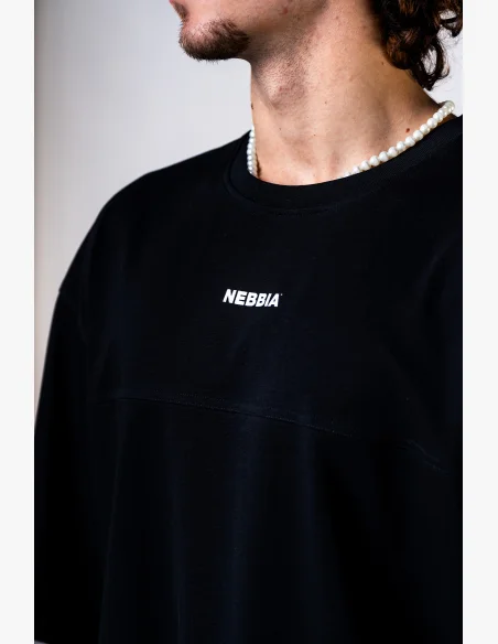 NEBBIA Maglietta Oversized POWER nera