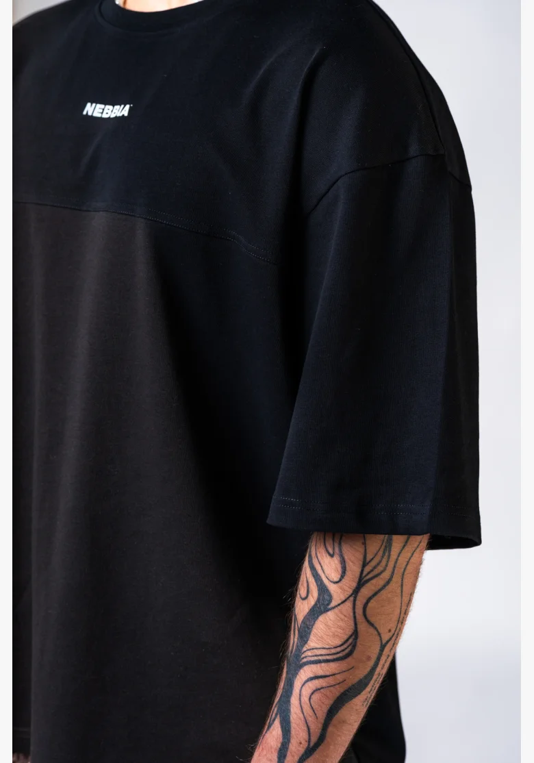 NEBBIA Maglietta Oversized POWER nera