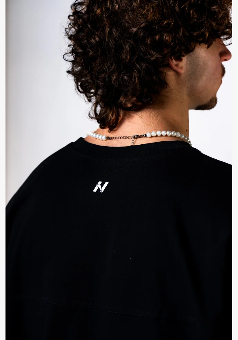 NEBBIA Maglietta Oversized POWER nera