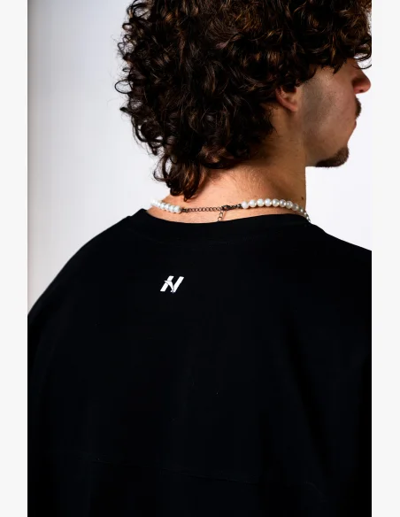 NEBBIA Maglietta Oversized POWER nera