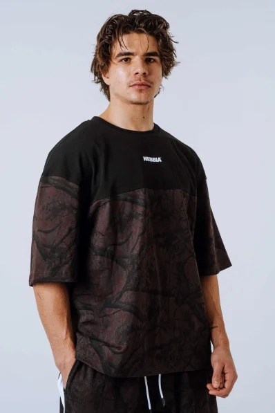 NEBBIA Oversized maglia POWER Camo scura