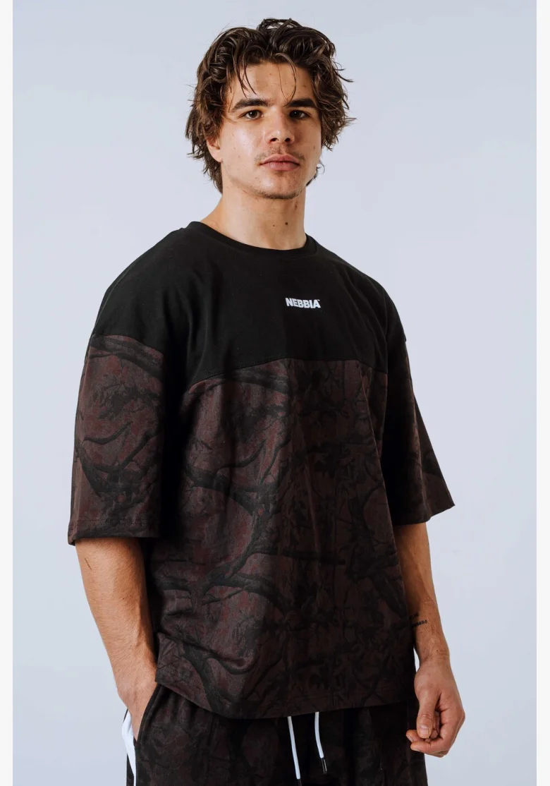 NEBBIA Oversized maglia POWER Camo scura