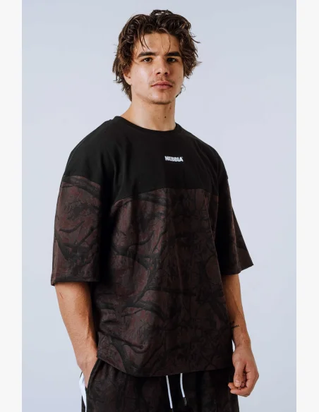 NEBBIA Oversized maglia POWER Camo scura