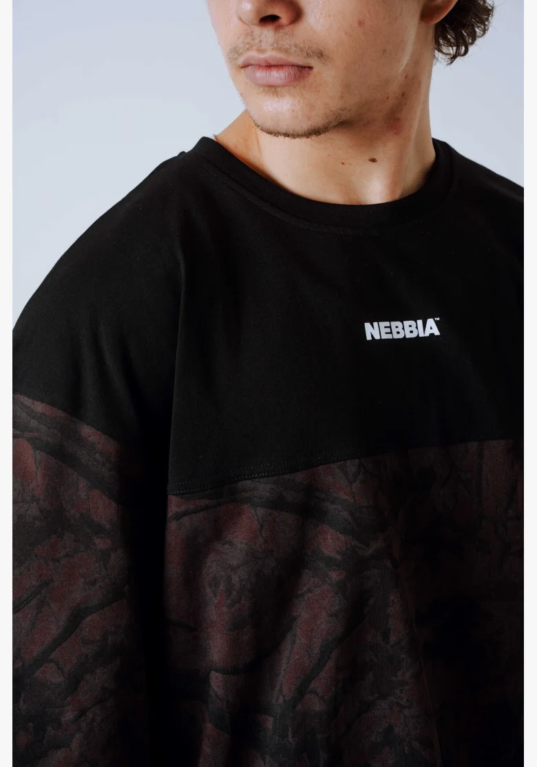 NEBBIA Oversized maglia POWER Camo scura