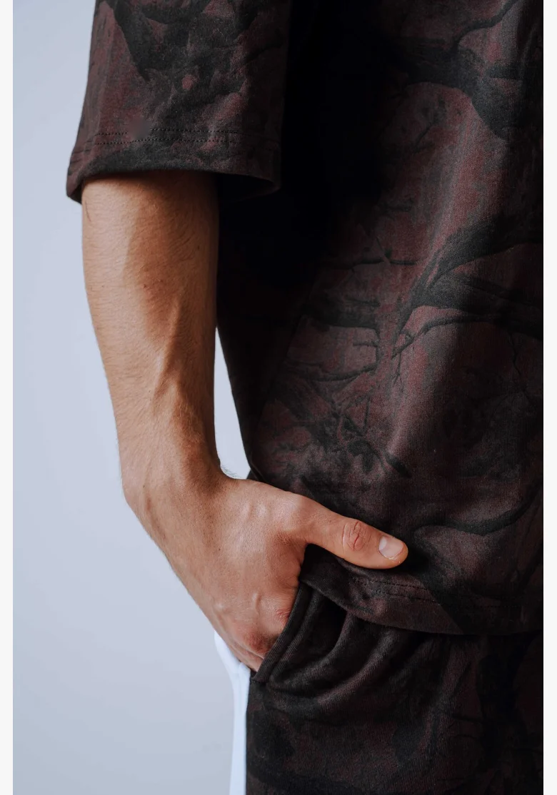 NEBBIA Oversized maglia POWER Camo scura