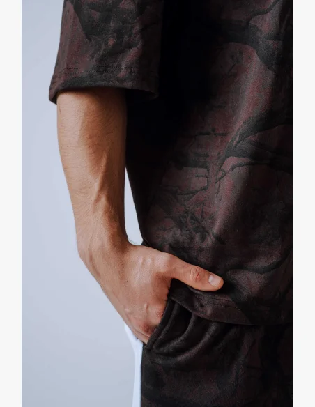 NEBBIA Oversized maglia POWER Camo scura