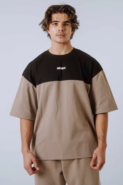 NEBBIA Maglietta Oversized POWER beige