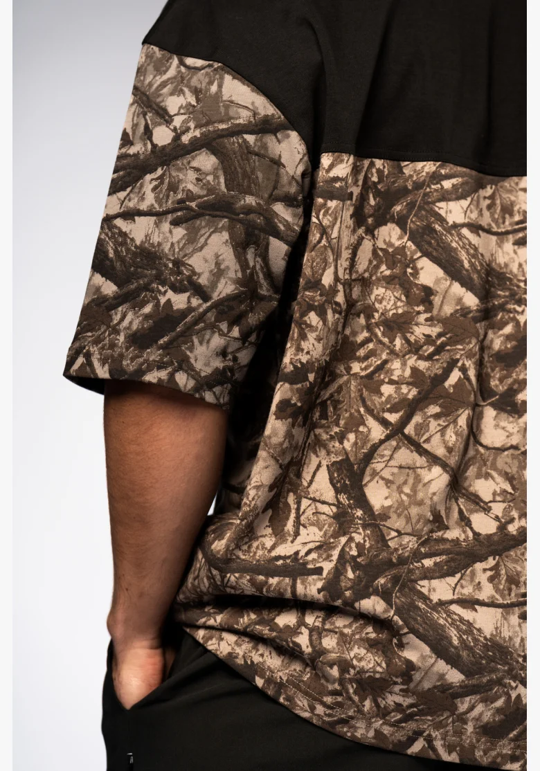 NEBBIA Oversized maglia POWER Camo pallido