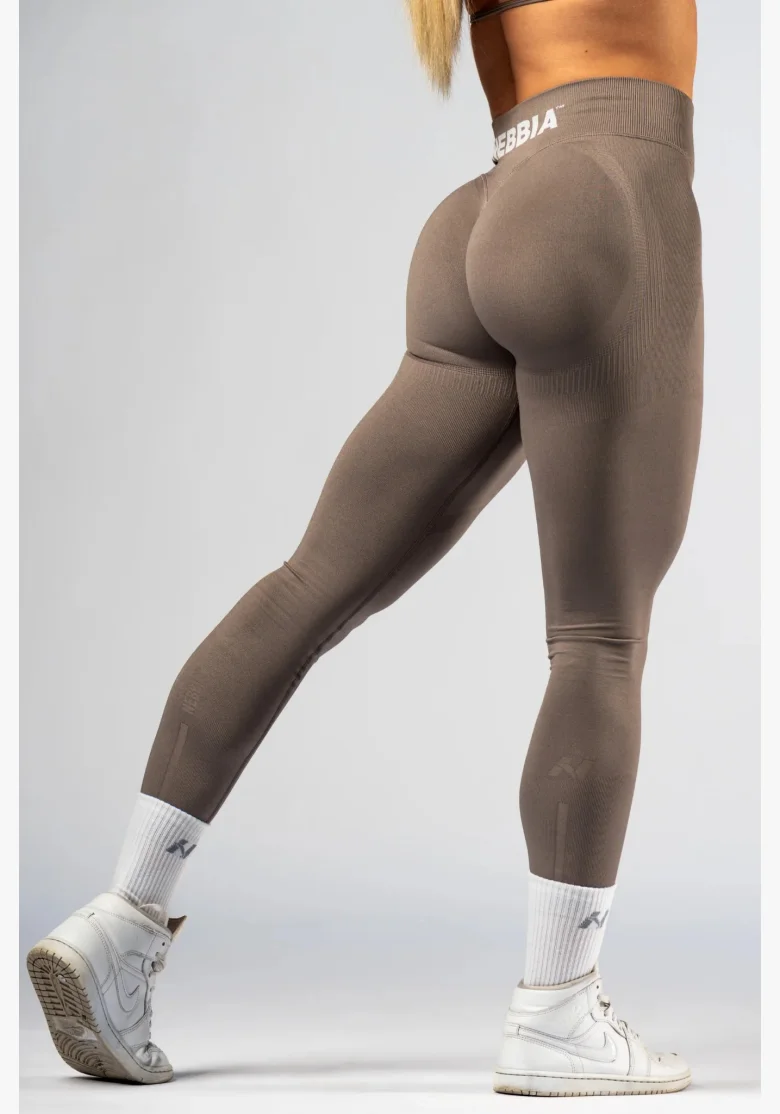 NEBBIA High-waist push-up leggings POWER beige