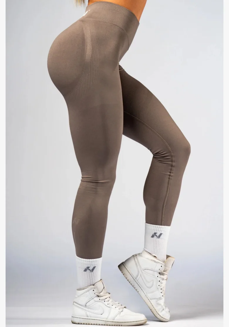 NEBBIA High-waist push-up leggings POWER beige