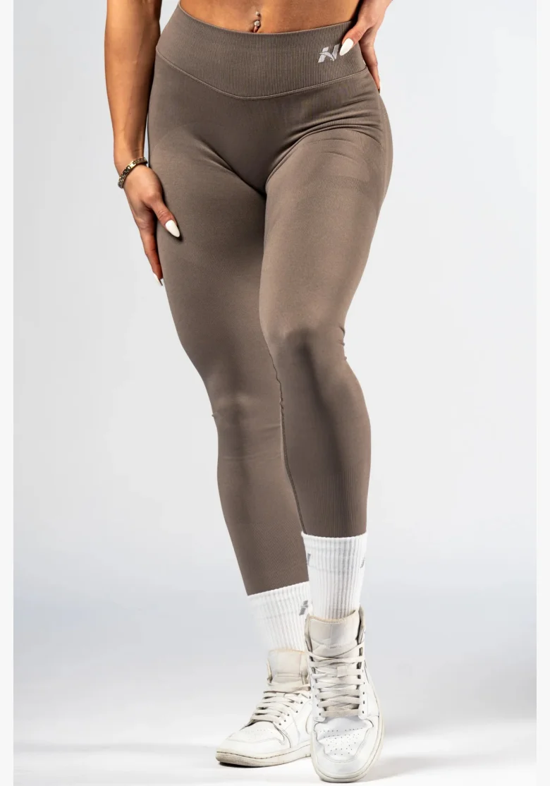 NEBBIA High-waist push-up leggings POWER beige