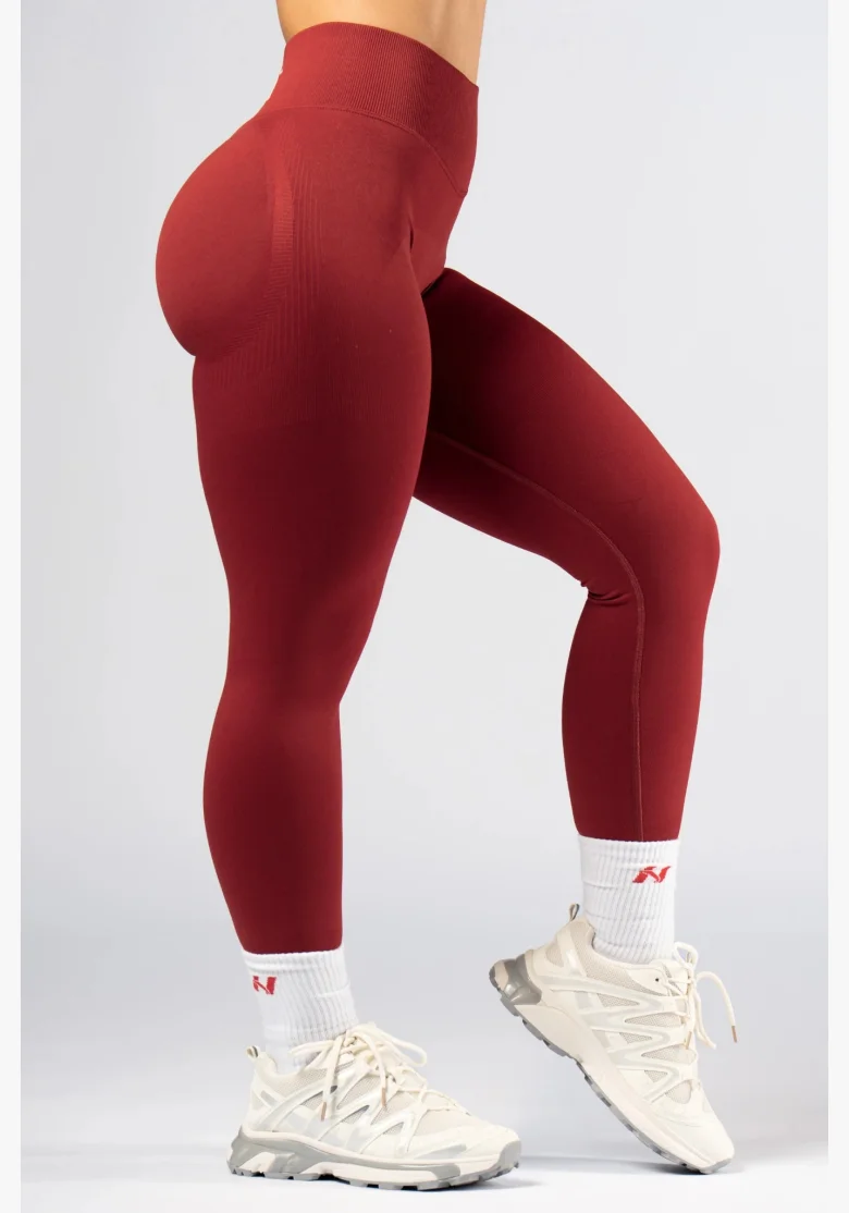 NEBBIA High-waist push-up leggings POWER rosse