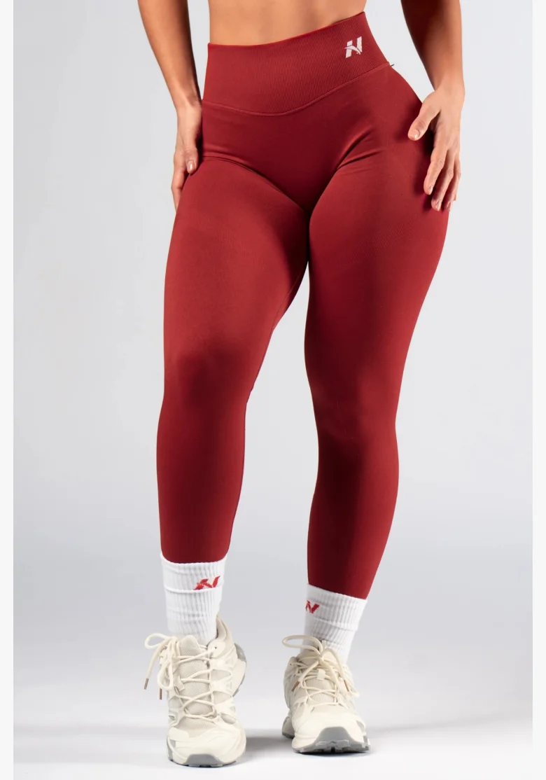 NEBBIA High-waist push-up leggings POWER rosse