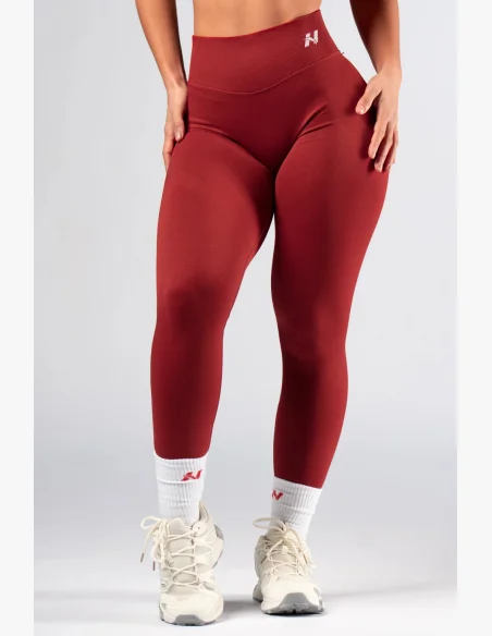 NEBBIA High-waist push-up leggings POWER rosse