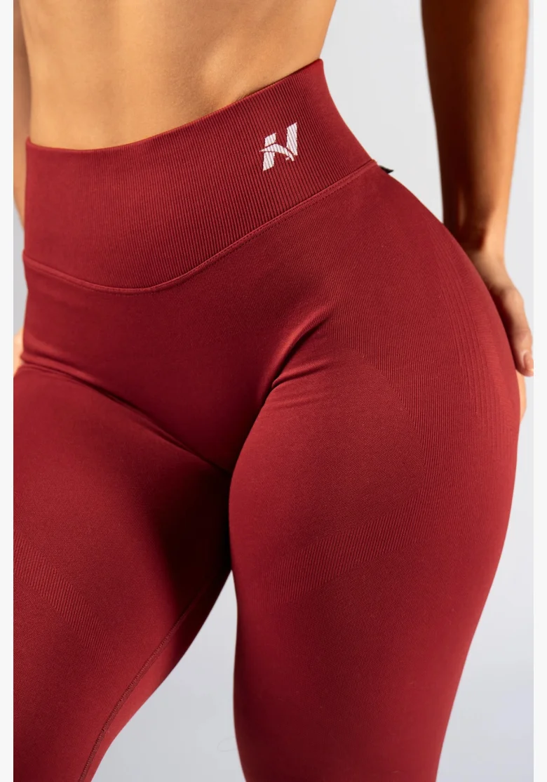 NEBBIA High-waist push-up leggings POWER rosse