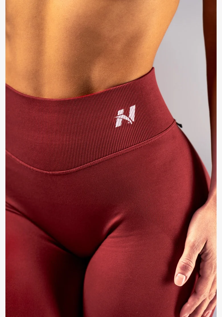 NEBBIA High-waist push-up leggings POWER rosse