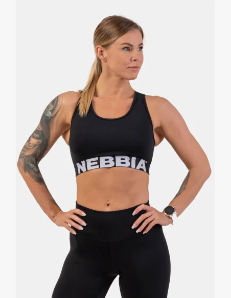 NEBBIA • Reggiseno sportivo con taglio Cross Back • NEBBIAshop.it