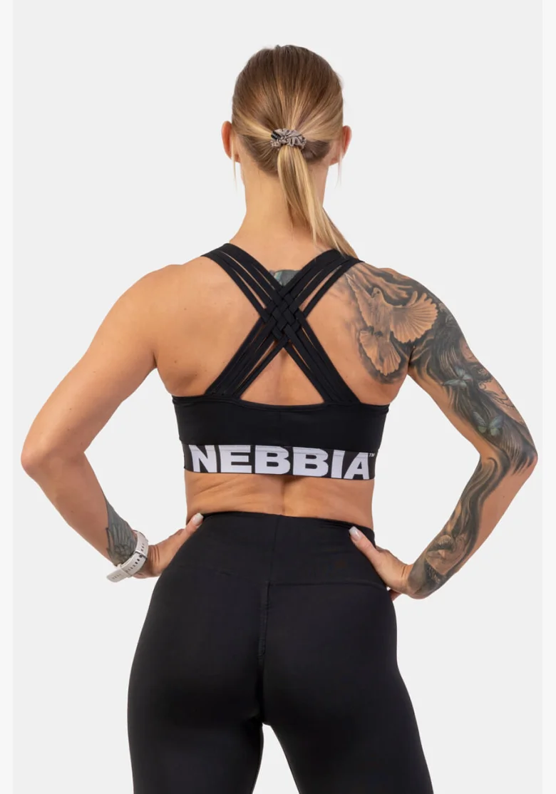 NEBBIA • Reggiseno sportivo con taglio Cross Back • NEBBIAshop.it