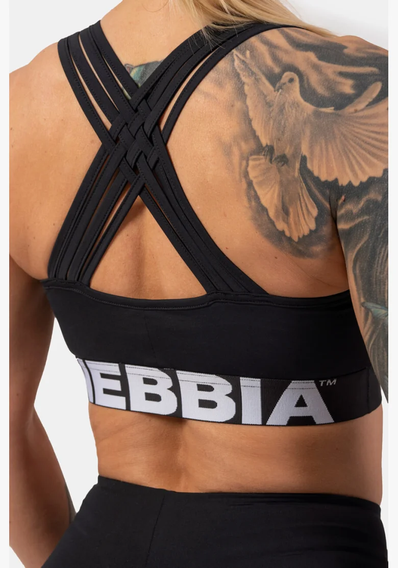 NEBBIA • Reggiseno sportivo con taglio Cross Back • NEBBIAshop.it