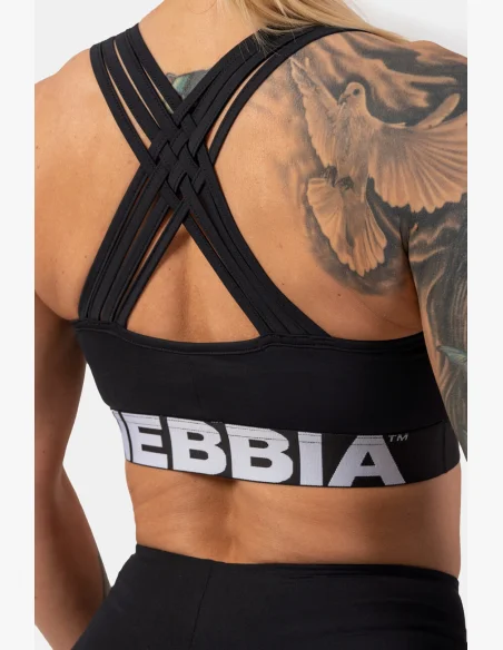 NEBBIA • Reggiseno sportivo con taglio Cross Back • NEBBIAshop.it