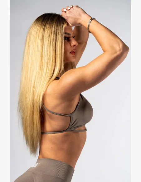NEBBIA Open-back reggiseno sportivo POWER beige