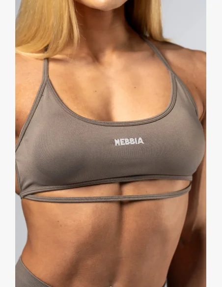 NEBBIA Open-back reggiseno sportivo POWER beige