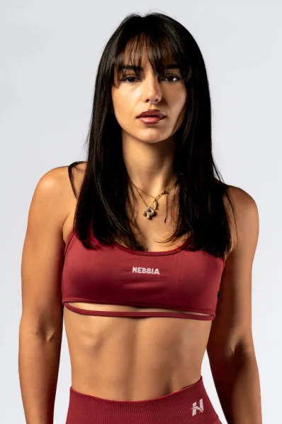 NEBBIA Open-back reggiseno sportivo POWER rosso