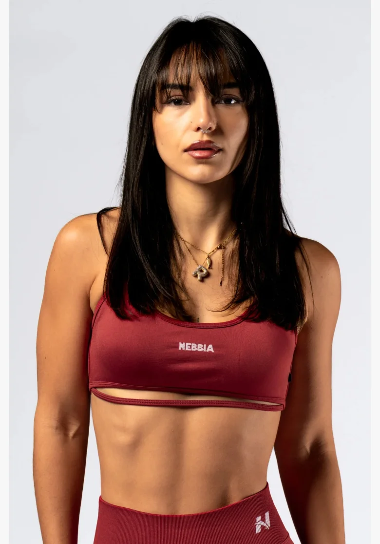 NEBBIA Open-back reggiseno sportivo POWER rosso