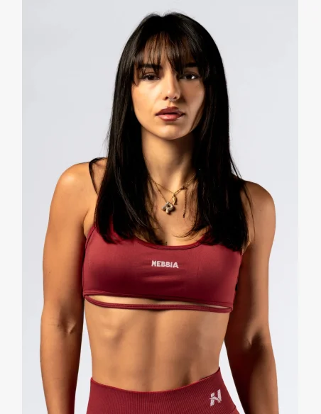 NEBBIA Open-back reggiseno sportivo POWER rosso