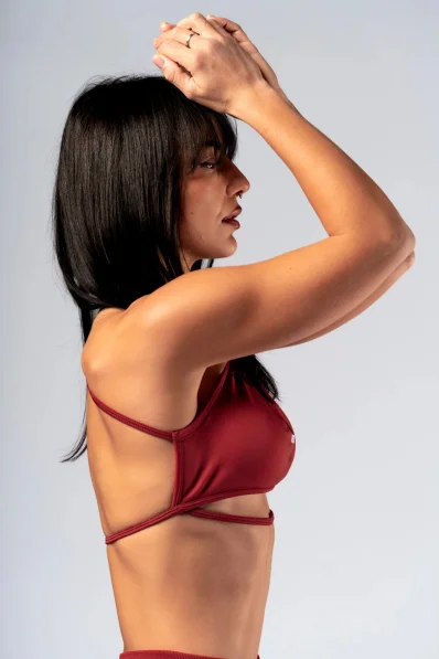 NEBBIA Open-back reggiseno sportivo POWER rosso 2