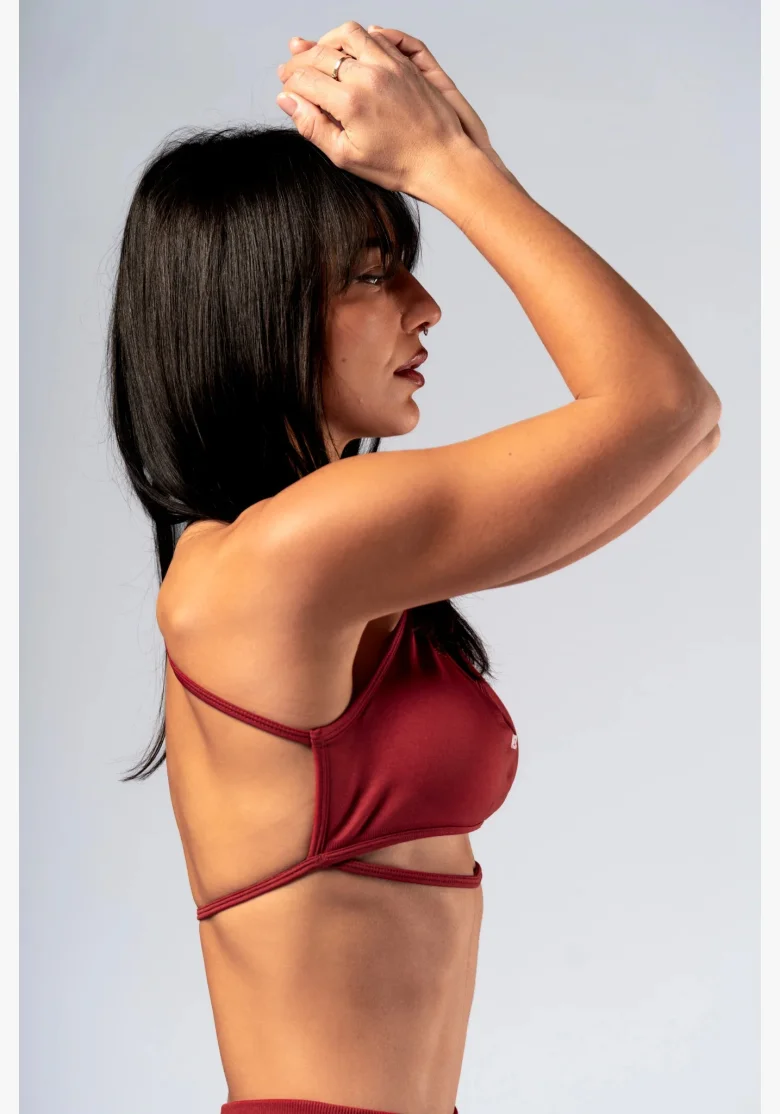NEBBIA Open-back reggiseno sportivo POWER rosso