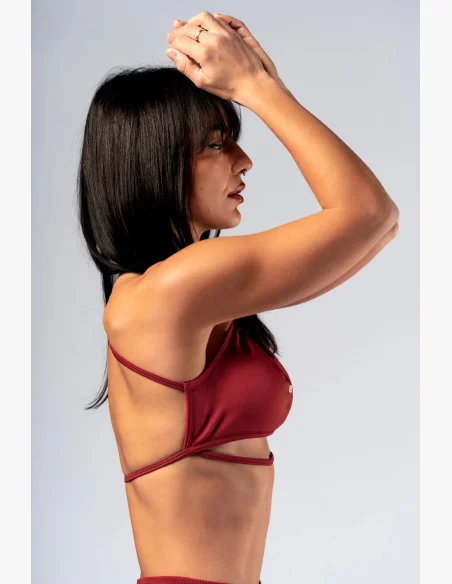 NEBBIA Open-back reggiseno sportivo POWER rosso